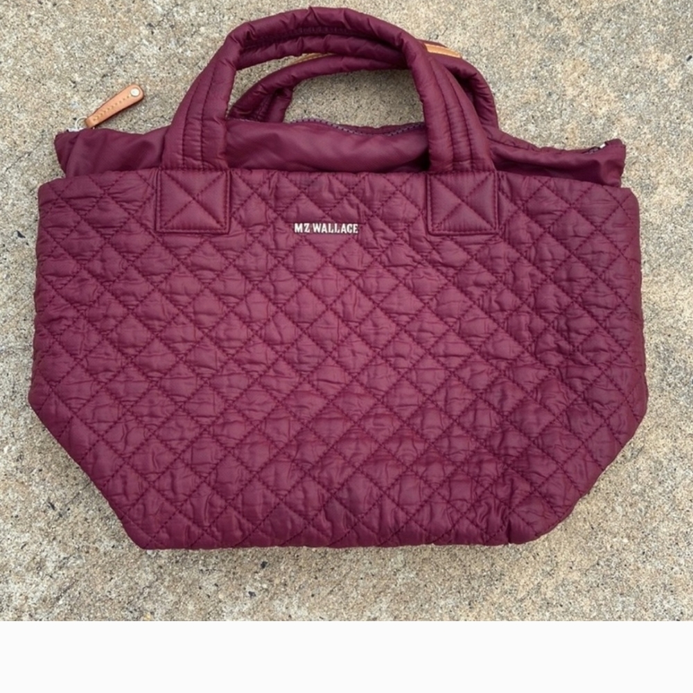 MZ Wallace Deep Red Quilted Tote